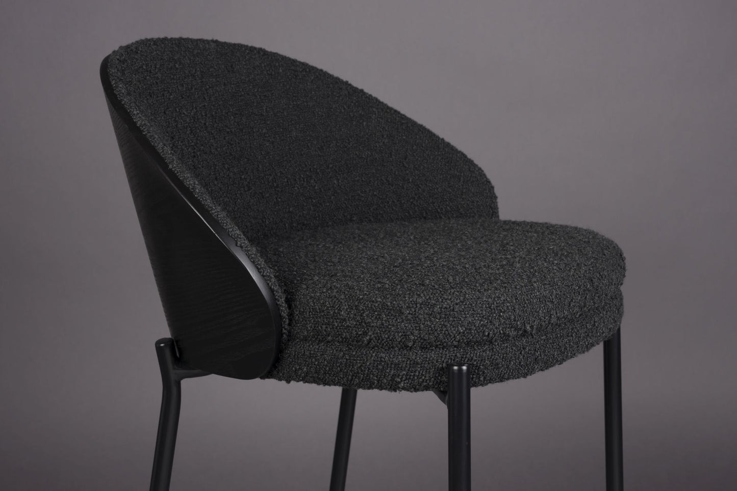 Dutchbone Rodin barkruk H65 Zwart