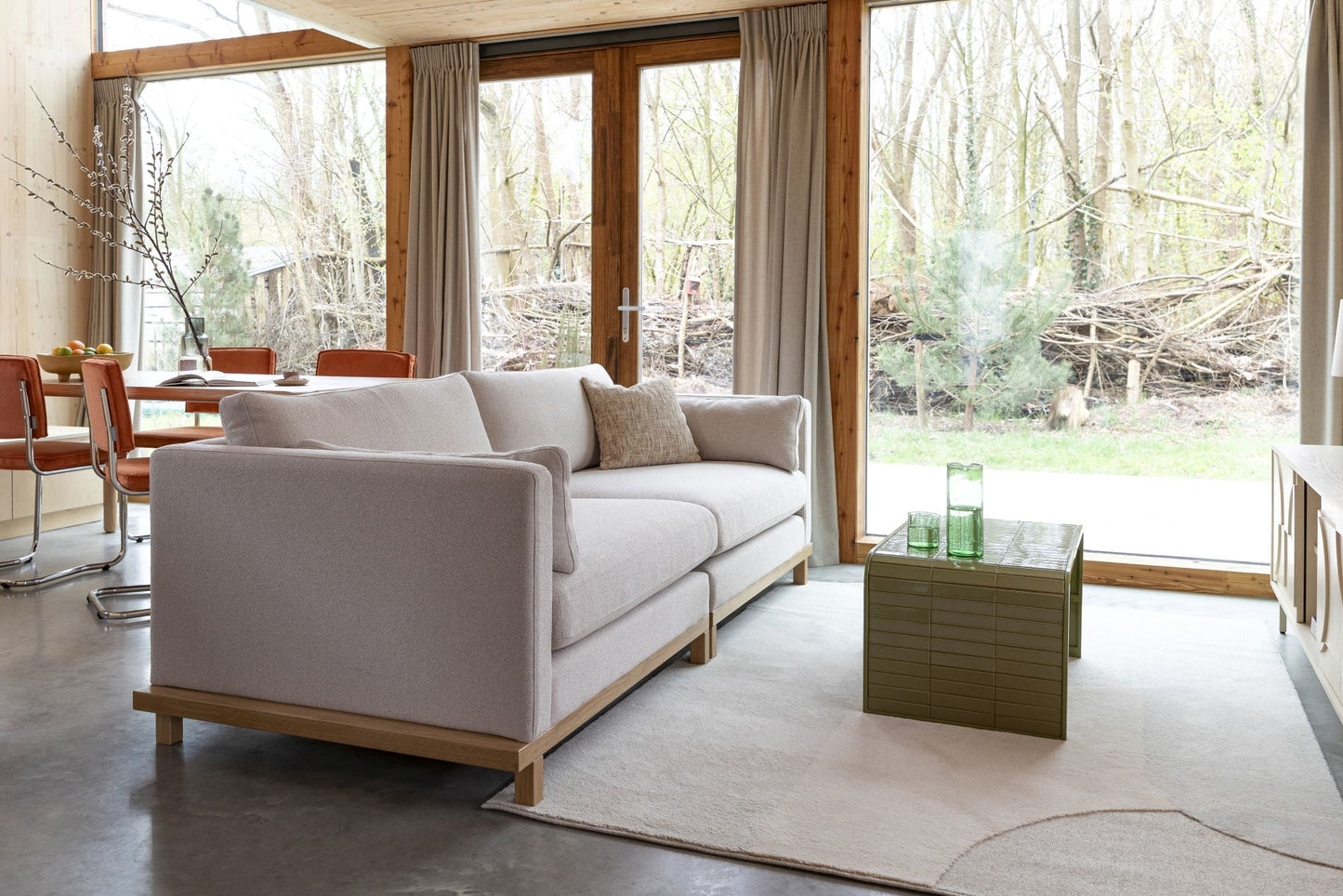 Zuiver Blossom bank 4,5-zits Oak Sand