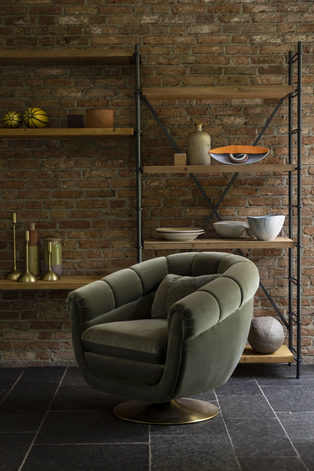 Dutchbone Member fauteuil Olive