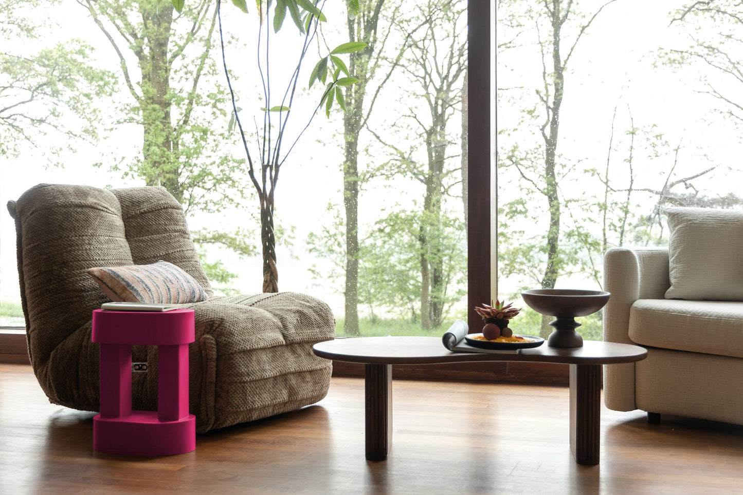 Dutchbone Hamilton fauteuil Bruin