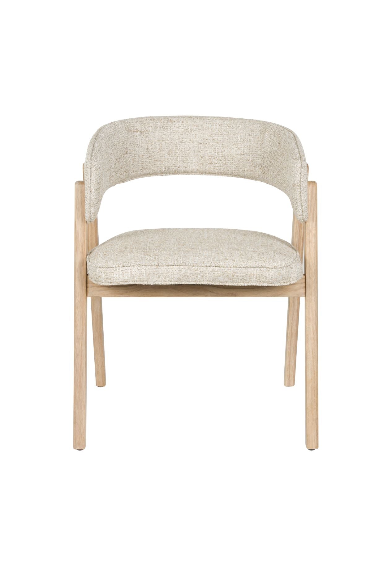 Zuiver Bright eetkamerstoel met arm Beige