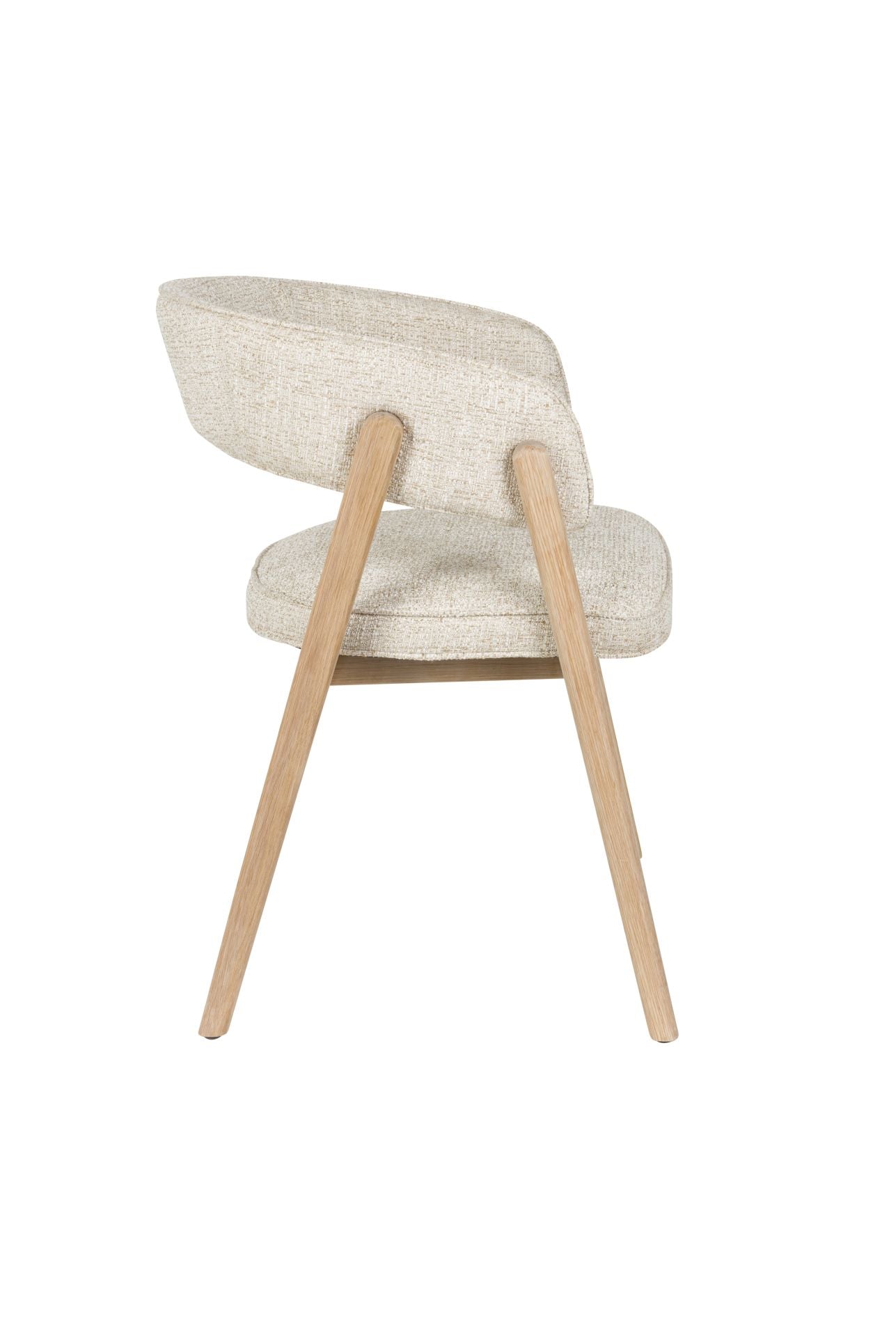 Zuiver Bright eetkamerstoel met arm Beige