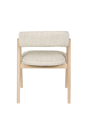Zuiver Bright eetkamerstoel met arm Beige