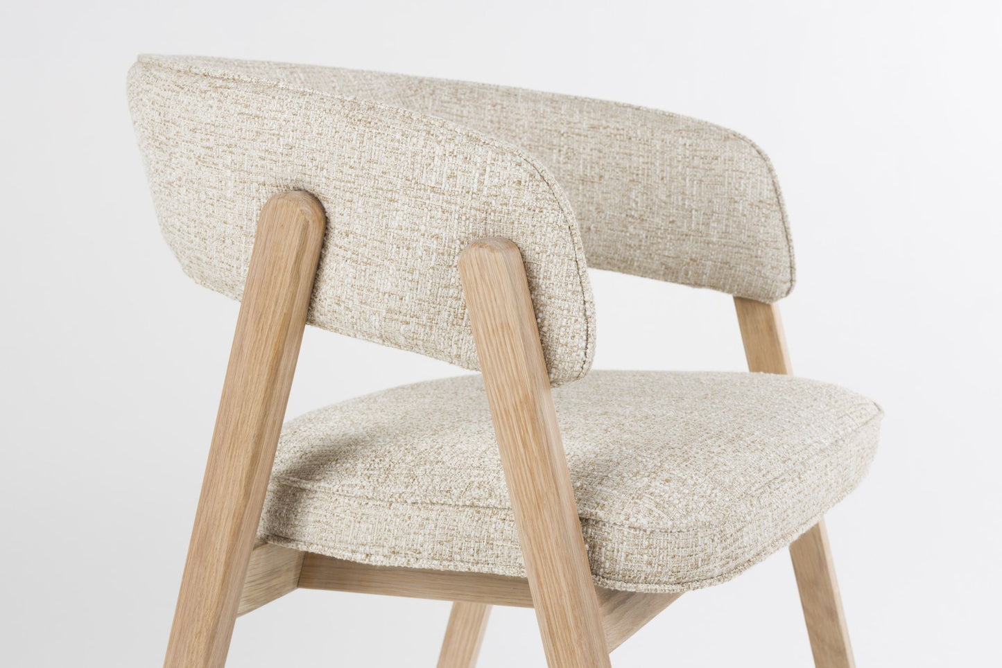 Zuiver Bright eetkamerstoel met arm Beige