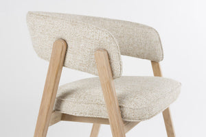 Zuiver Bright eetkamerstoel met arm Beige