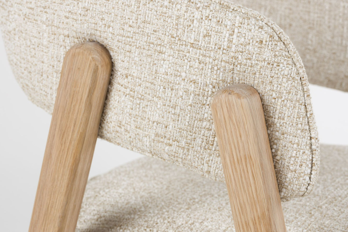 Zuiver Bright eetkamerstoel met arm Beige