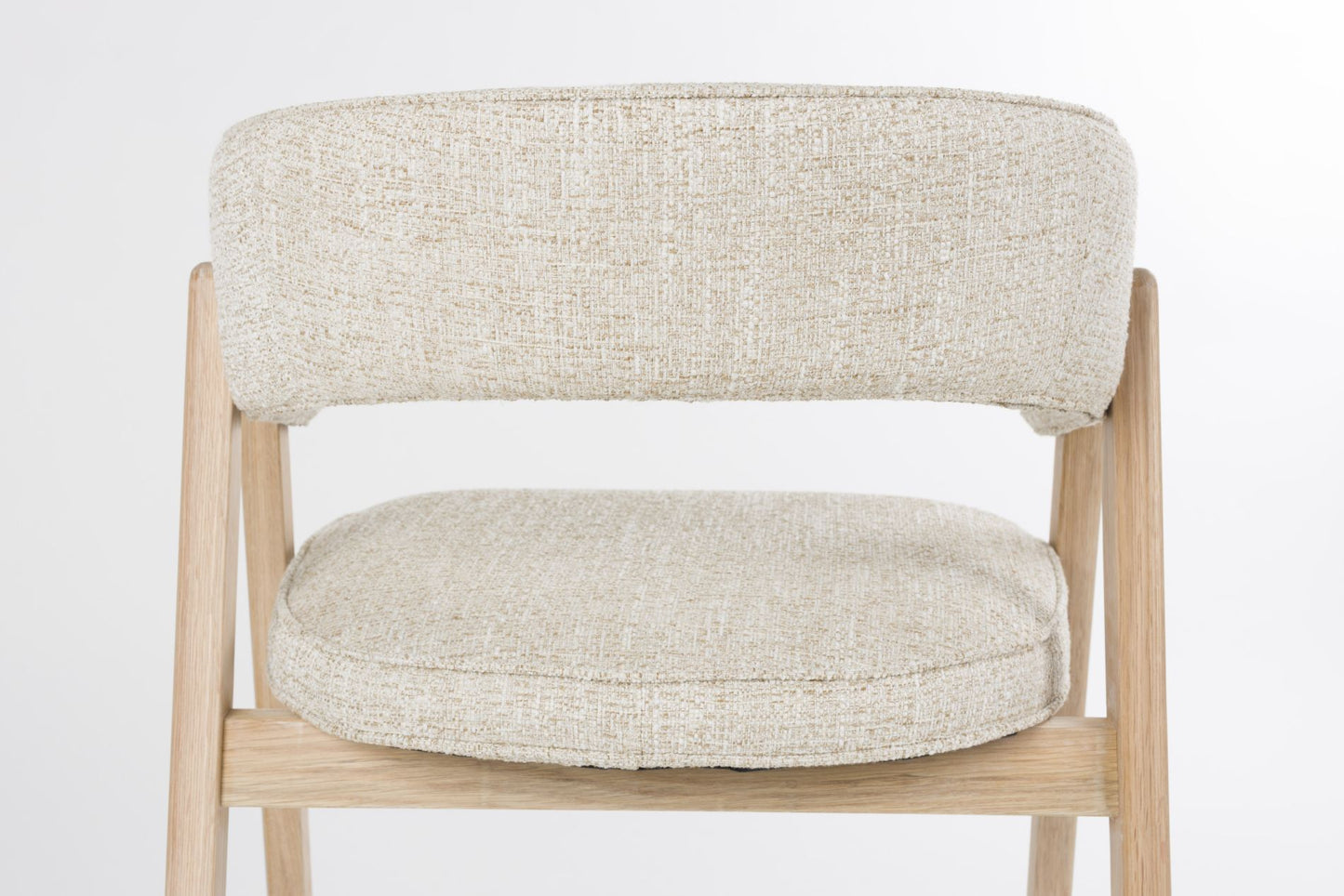 Zuiver Bright eetkamerstoel met arm Beige