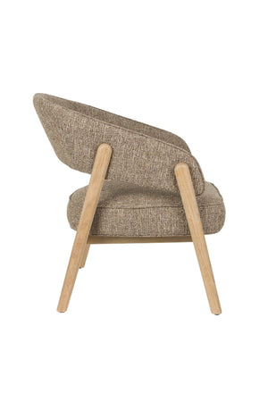 Zuiver Bright fauteuil Bruin