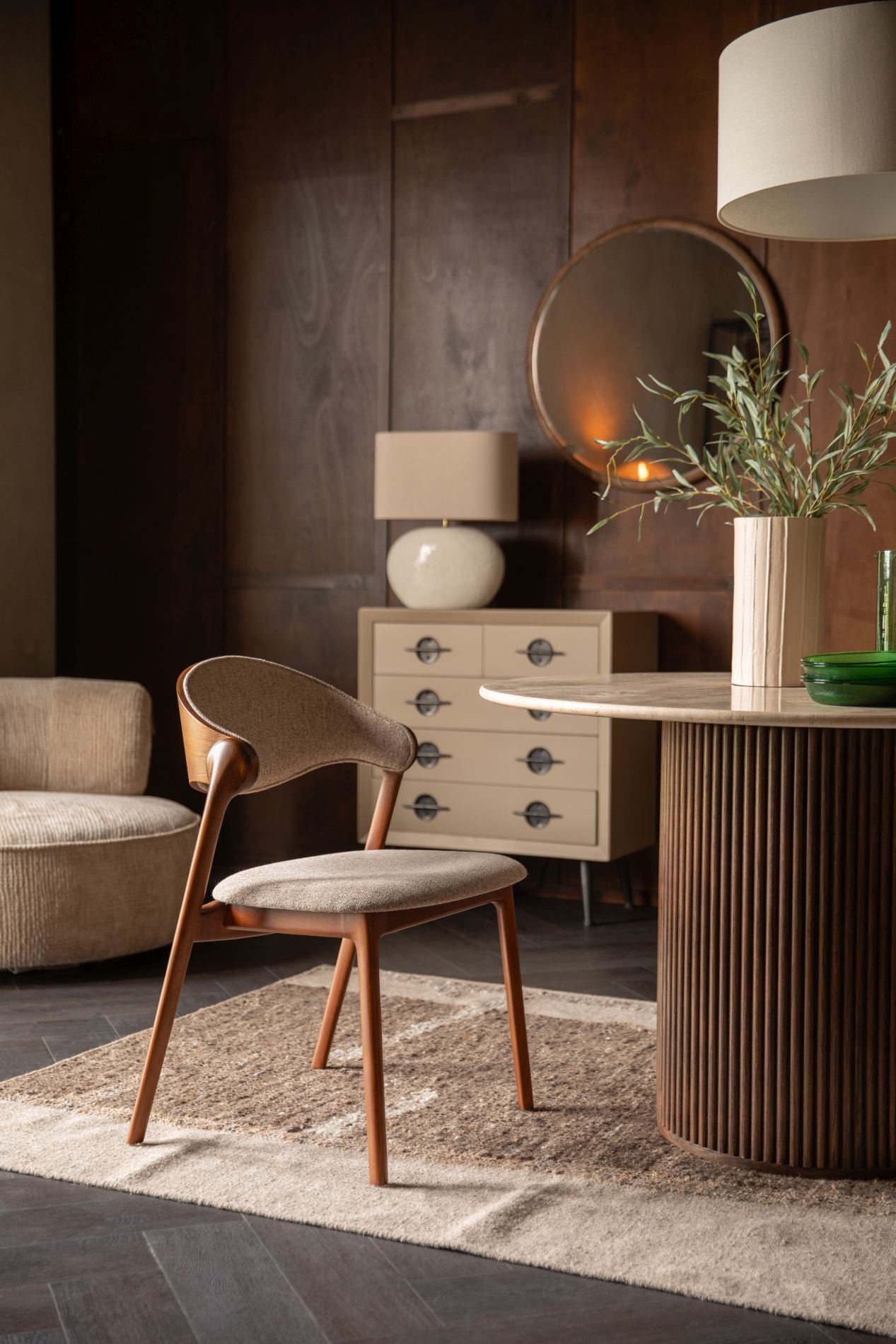 Dutchbone Babington eetkamerstoel Natural