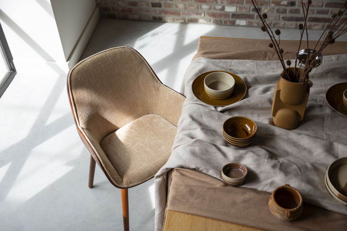 Dutchbone Taylor eetkamerstoel Beige
