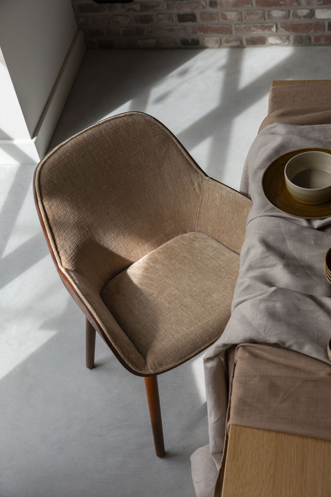 Dutchbone Taylor eetkamerstoel Beige