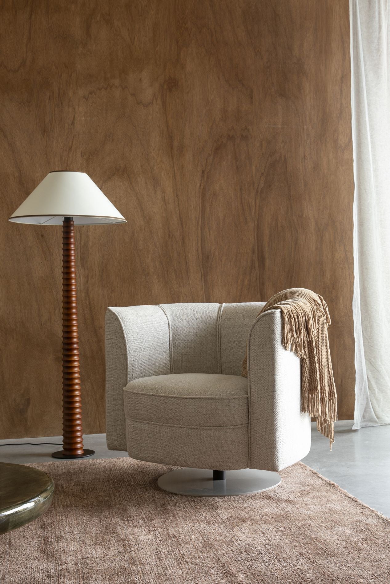 Dutchbone Flower fauteuil Beige