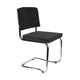 Zuiver Ridge Rib Kink eetkamerstoel Black