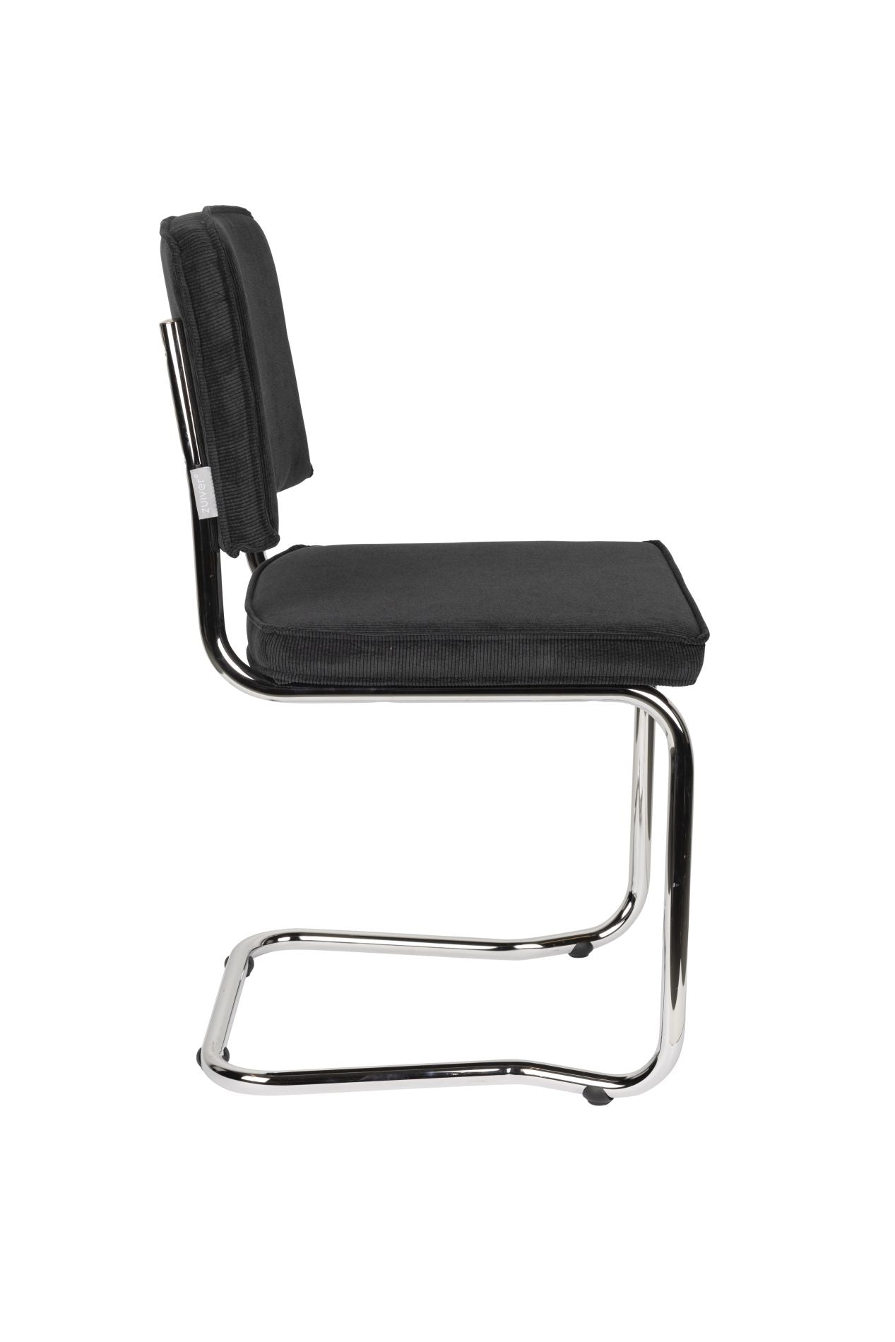 Zuiver Ridge Rib Kink eetkamerstoel Black