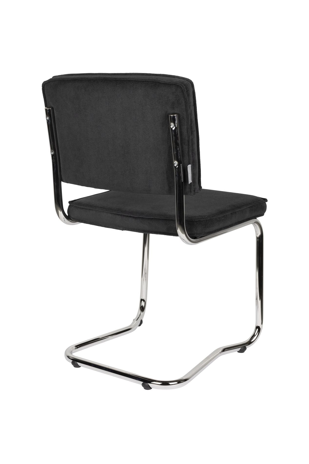 Zuiver Ridge Rib Kink eetkamerstoel Black