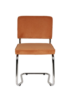 Zuiver Ridge Rib Kink eetkamerstoel Orange