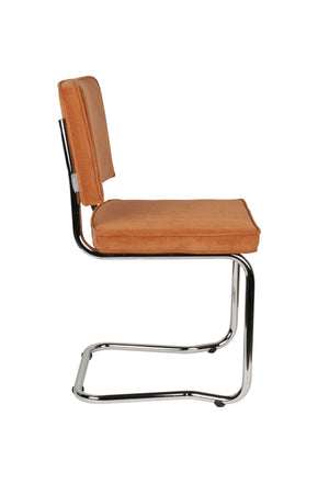 Zuiver Ridge Rib Kink eetkamerstoel Orange