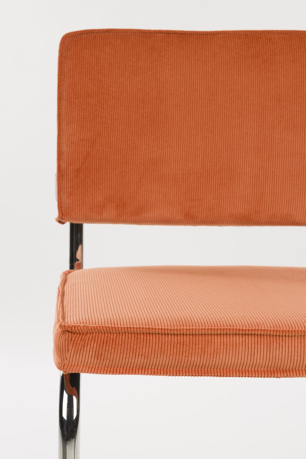 Zuiver Ridge Rib Kink eetkamerstoel Orange