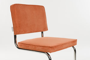 Zuiver Ridge Rib Kink eetkamerstoel Orange