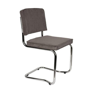 Zuiver Ridge Rib Kink eetkamerstoel Grey