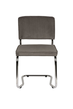 Zuiver Ridge Rib Kink eetkamerstoel Grey
