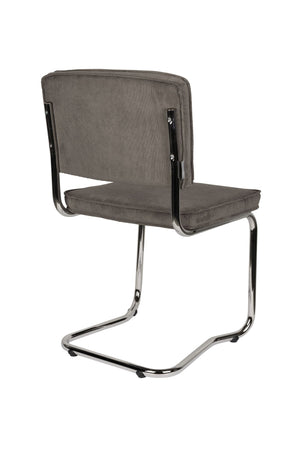 Zuiver Ridge Rib Kink eetkamerstoel Grey