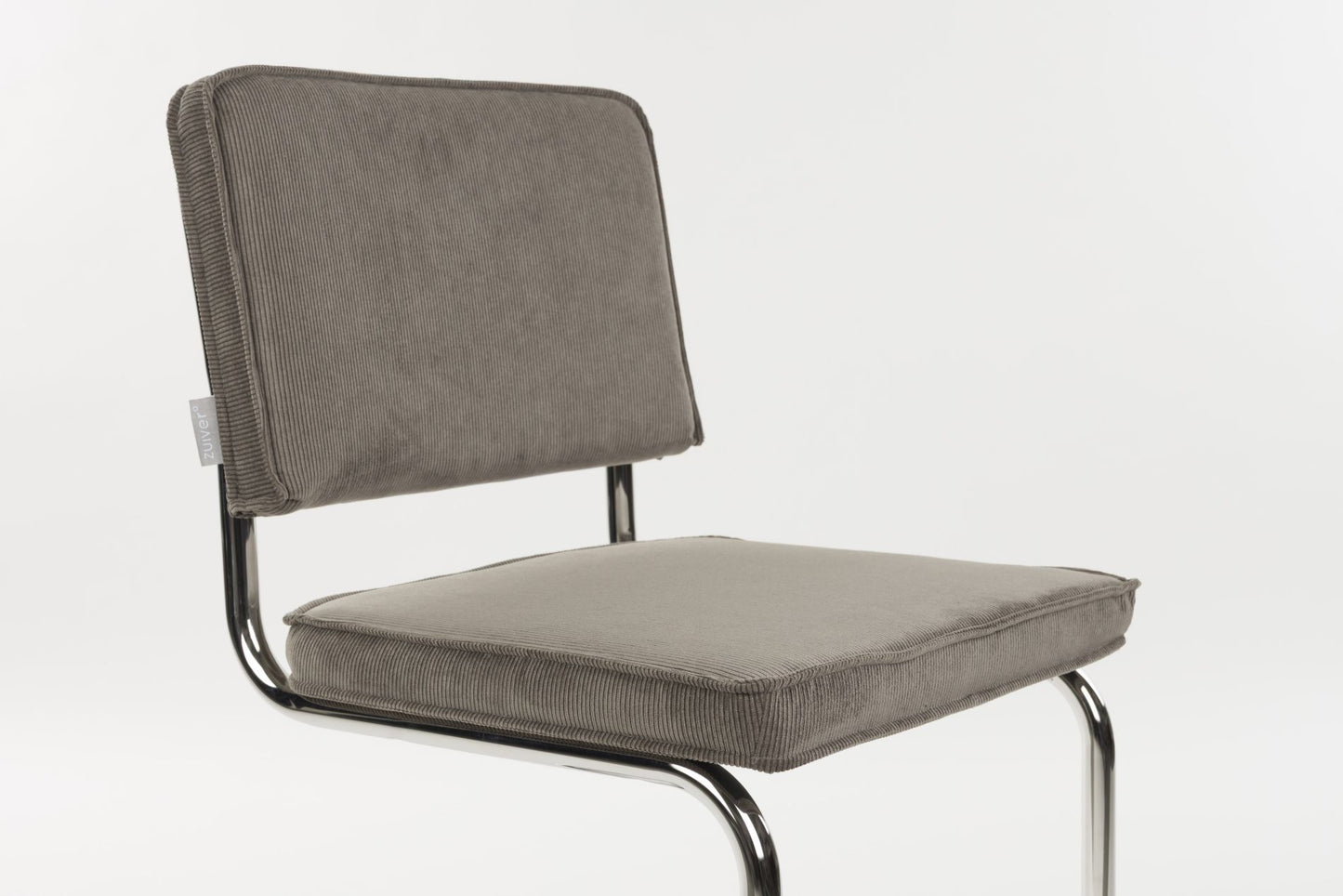 Zuiver Ridge Rib Kink eetkamerstoel Grey