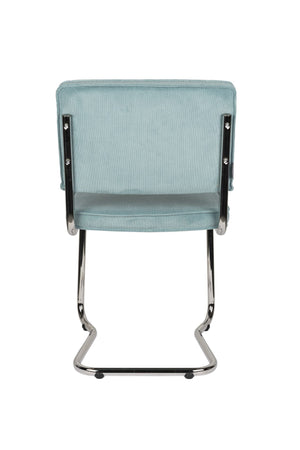 Zuiver Ridge Rib Kink eetkamerstoel Blue
