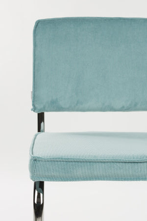 Zuiver Ridge Rib Kink eetkamerstoel Blue