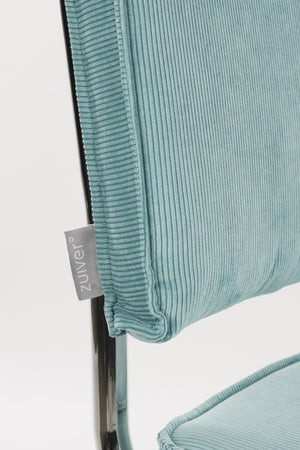 Zuiver Ridge Rib Kink eetkamerstoel Blue