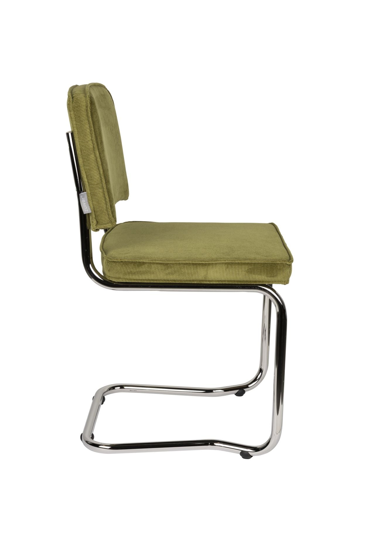 Zuiver Ridge Rib Kink eetkamerstoel Green