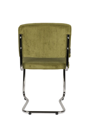 Zuiver Ridge Rib Kink eetkamerstoel Green