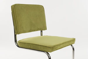 Zuiver Ridge Rib Kink eetkamerstoel Green