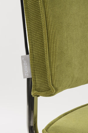Zuiver Ridge Rib Kink eetkamerstoel Green