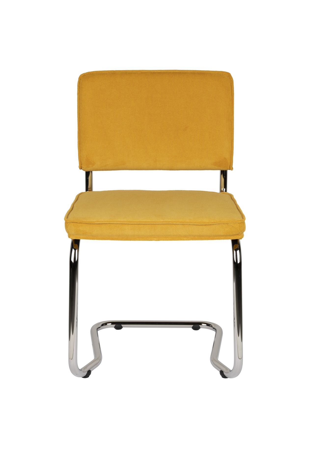 Zuiver Ridge Rib Kink eetkamerstoel Yellow