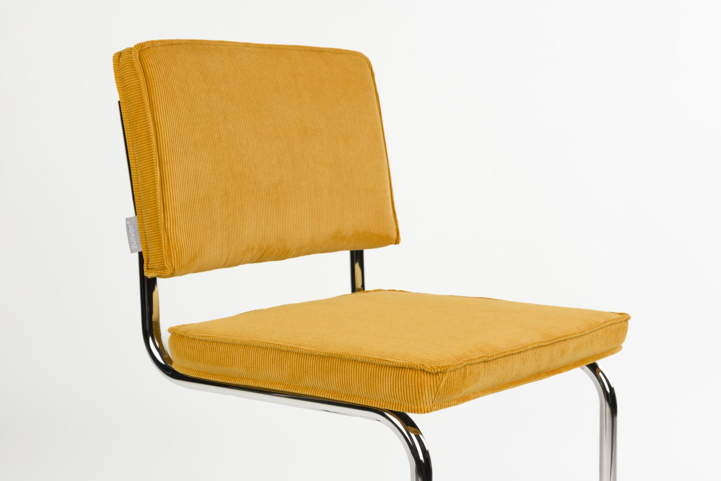 Zuiver Ridge Rib Kink eetkamerstoel Yellow