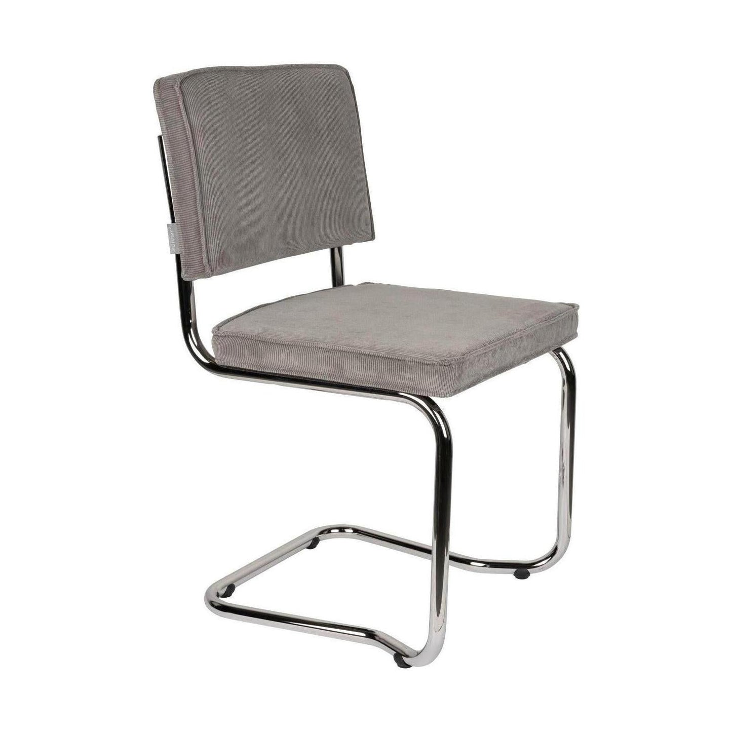 Zuiver Ridge Rib Kink eetkamerstoel Cool Grey