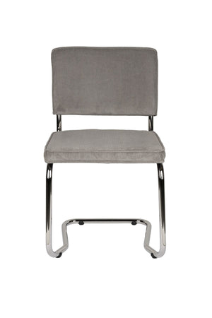 Zuiver Ridge Rib Kink eetkamerstoel Cool Grey
