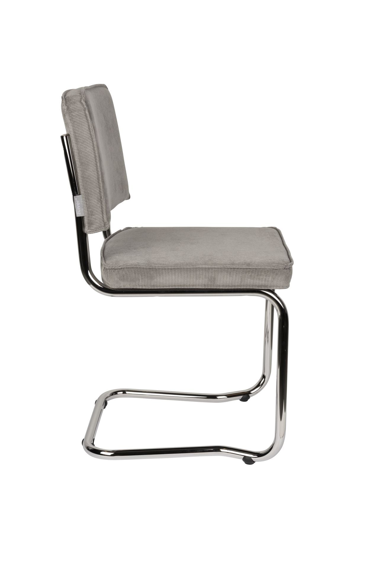 Zuiver Ridge Rib Kink eetkamerstoel Cool Grey