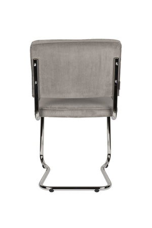 Zuiver Ridge Rib Kink eetkamerstoel Cool Grey