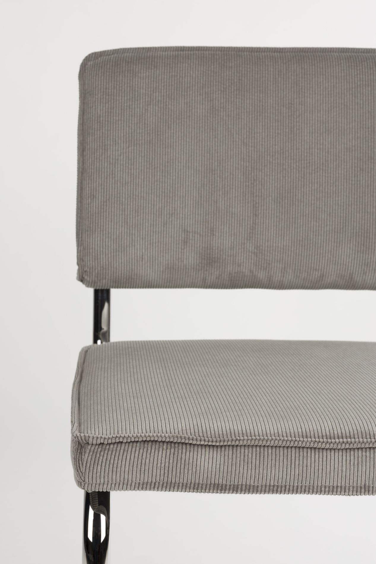 Zuiver Ridge Rib Kink eetkamerstoel Cool Grey