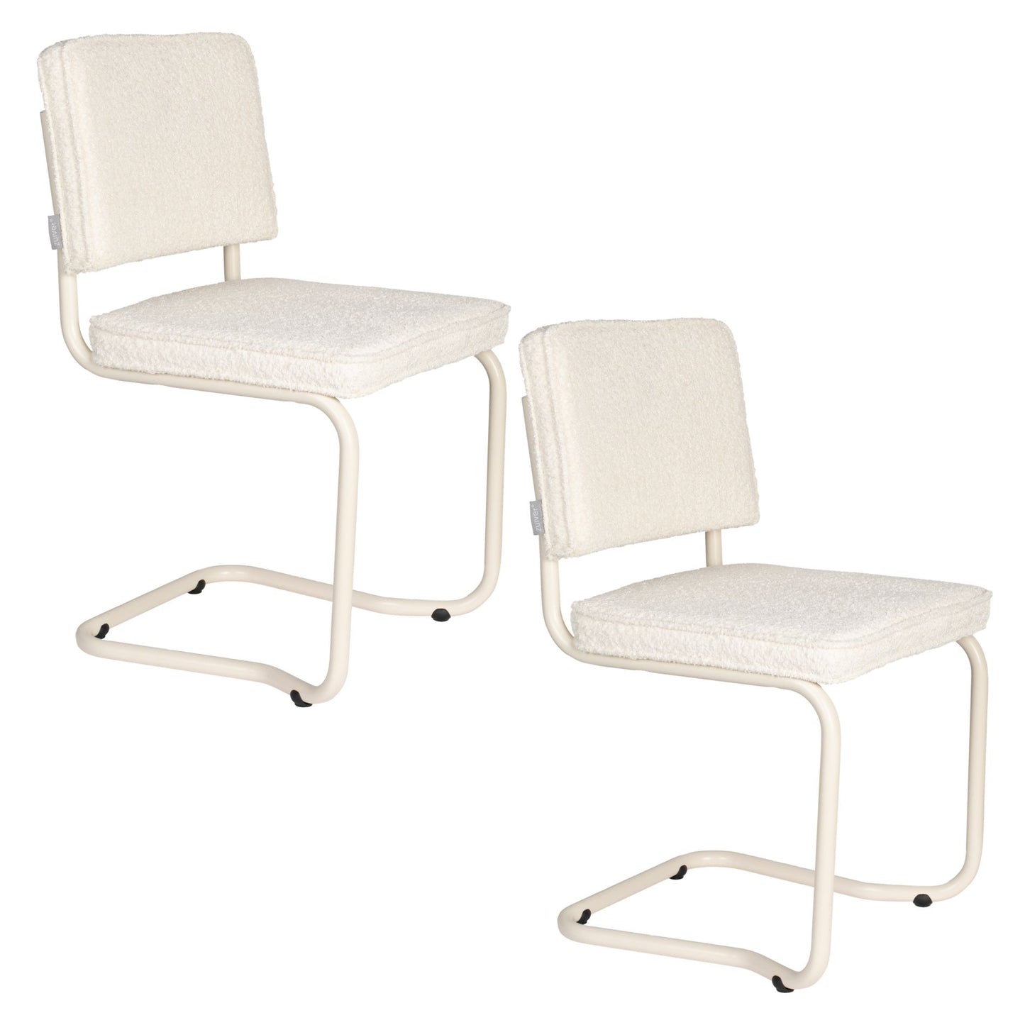 Zuiver Ridge Soft Kink eetkamerstoel Off White