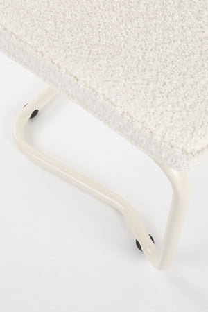 Zuiver Ridge Soft Kink eetkamerstoel Off White