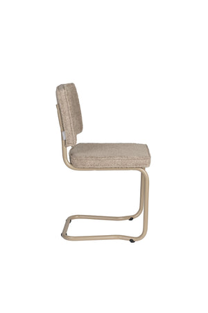 Zuiver Ridge Soft Kink eetkamerstoel Beige