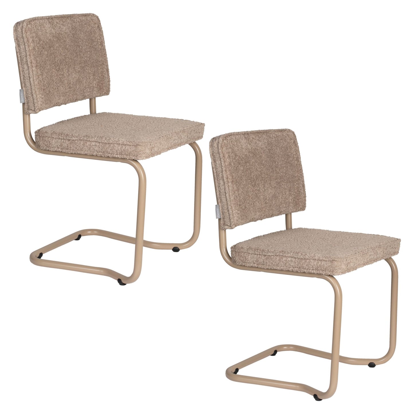 Zuiver Ridge Soft Kink eetkamerstoel Beige
