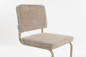 Zuiver Ridge Soft Kink eetkamerstoel Beige