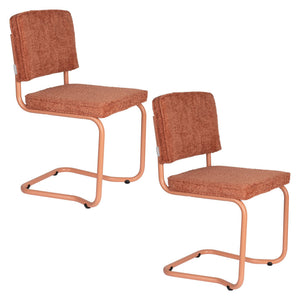 Zuiver Ridge Soft Kink eetkamerstoel Terra