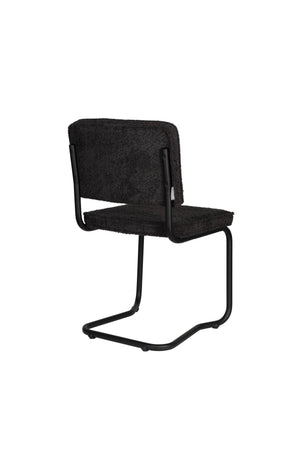 Zuiver Ridge Soft Kink eetkamerstoel Black