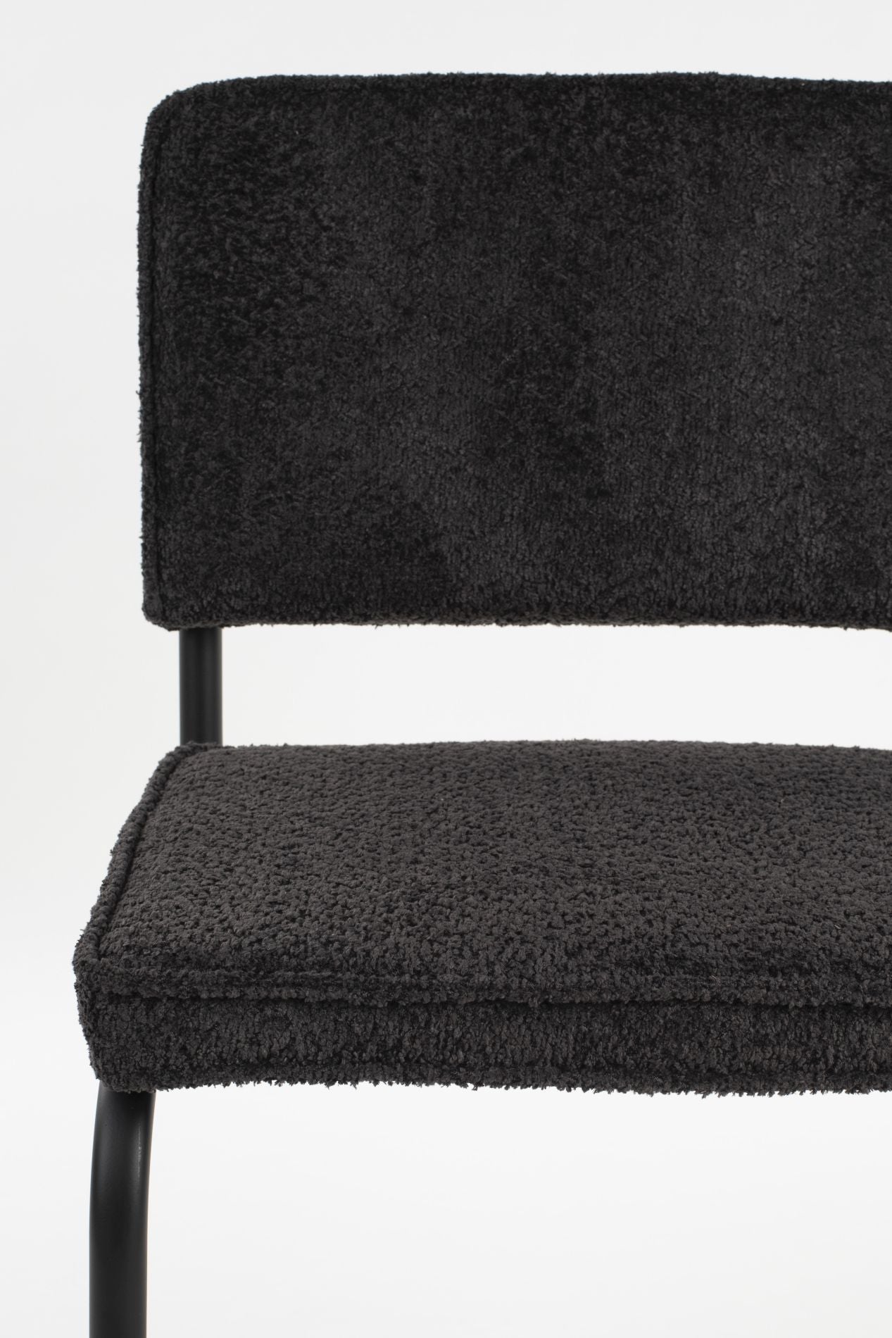 Zuiver Ridge Soft Kink eetkamerstoel Black