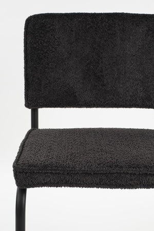 Zuiver Ridge Soft Kink eetkamerstoel Black